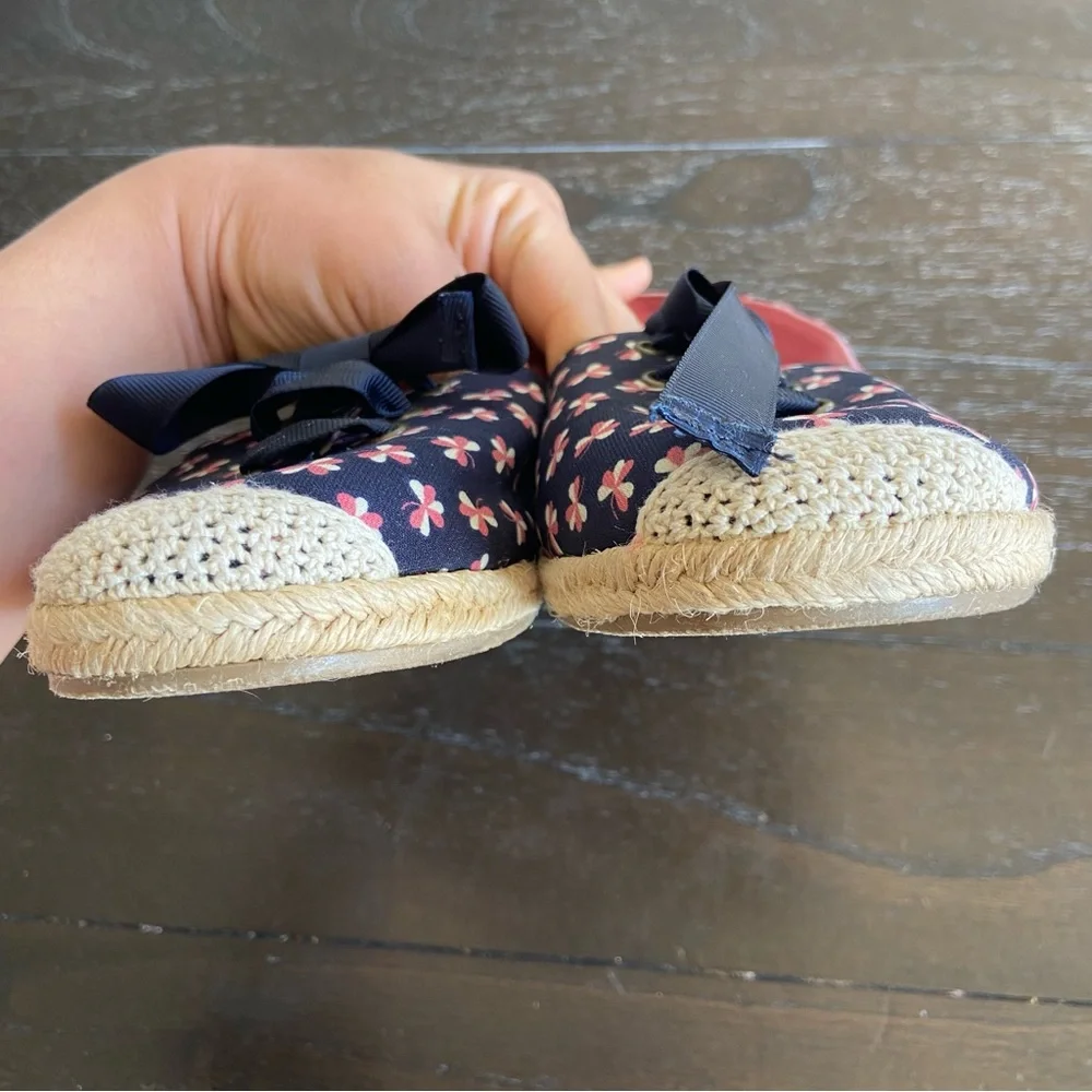 Report Bee Clover Espadrille Lace Up Navy‎ Flats 9.5